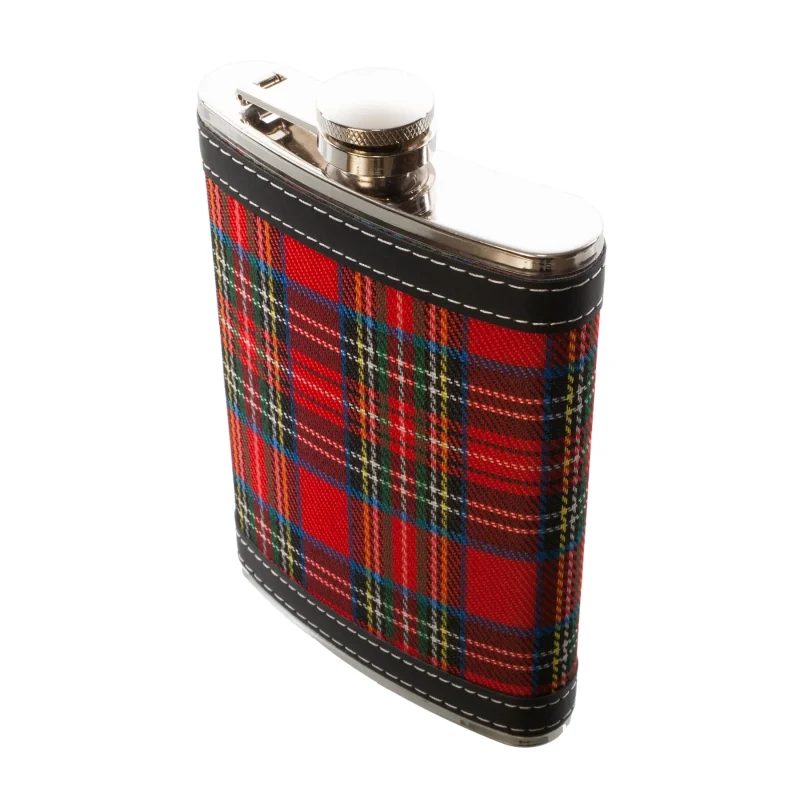 tartan royal stewart hip flask