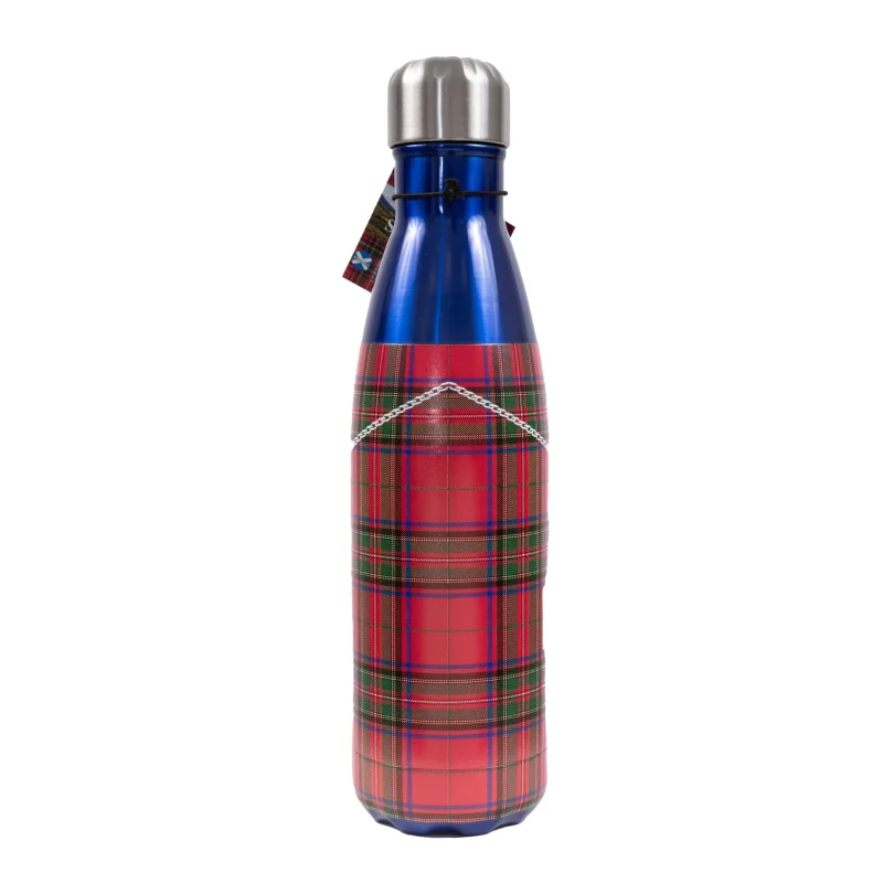 tartan scotland water bottle