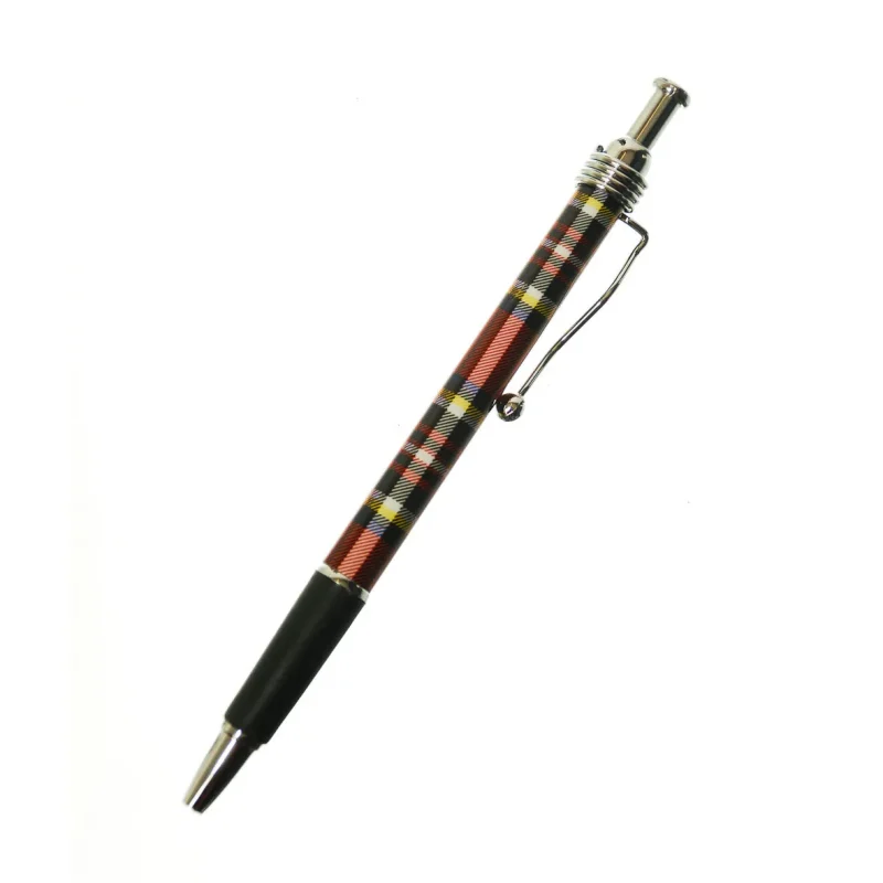 tartan steel pen stylish writing tool