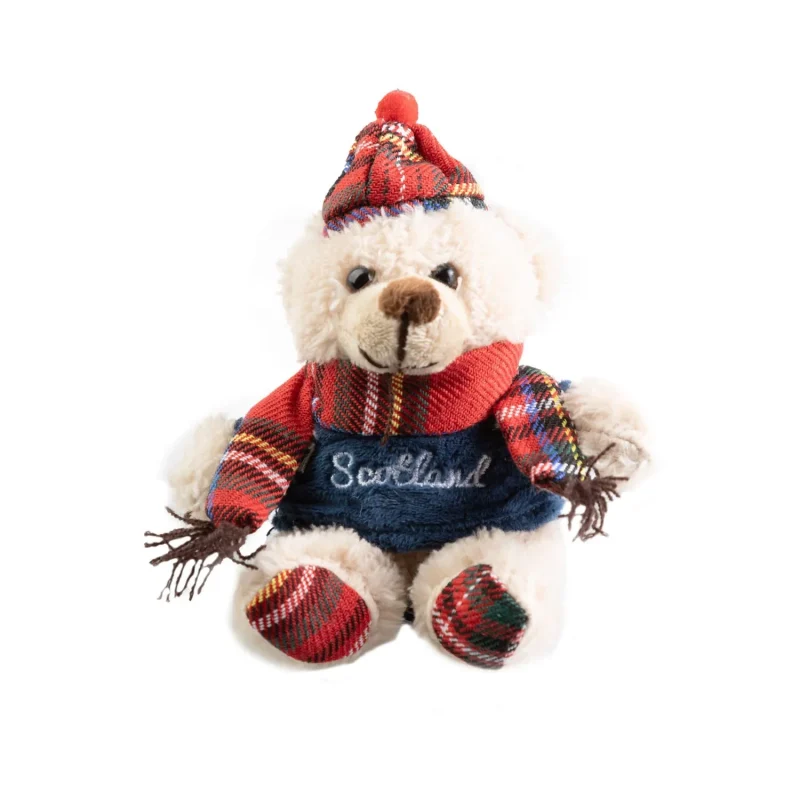 tartan stewart 10cm plush toy keyring