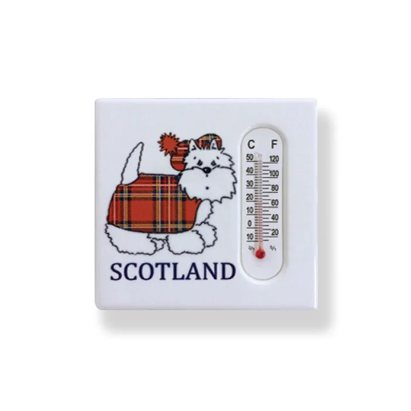 tartan terrier magnet thermometer