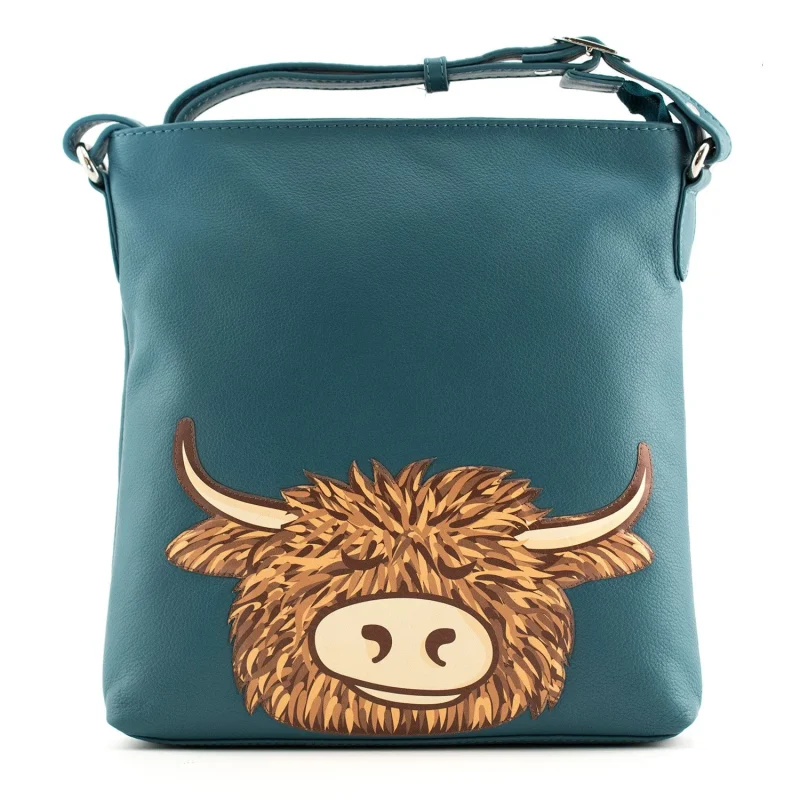 teal bella crossbody bag