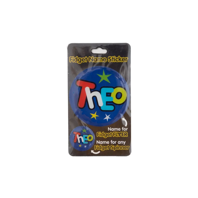 theo fidget flyer name stickers