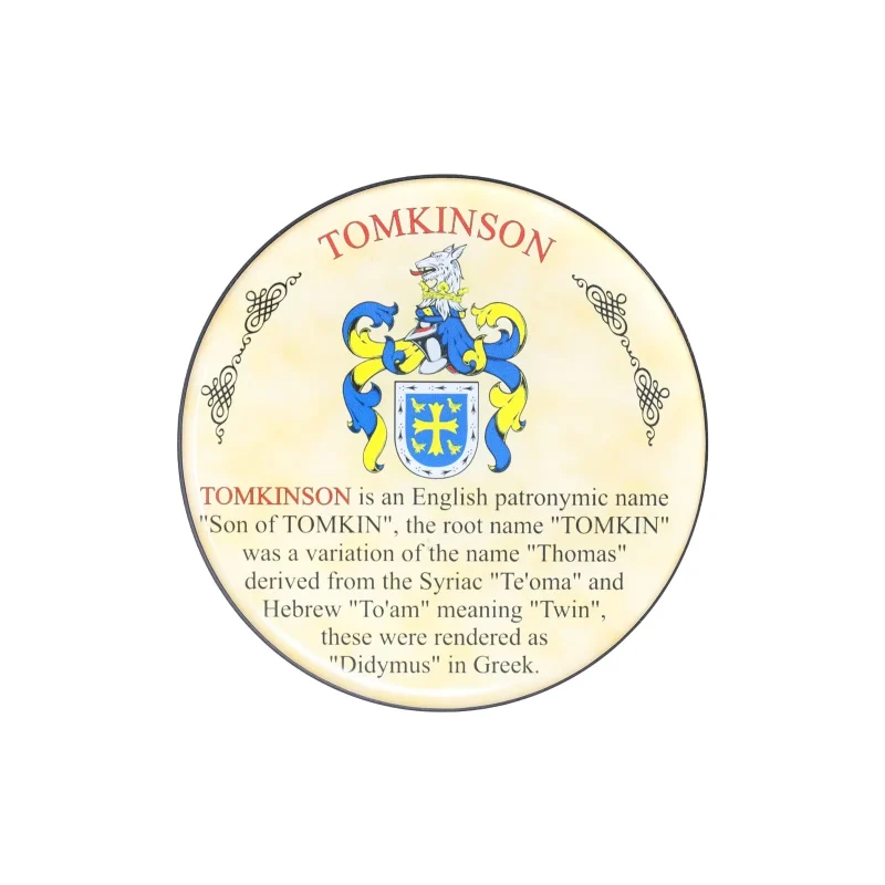 tomkinson heraldic coaster