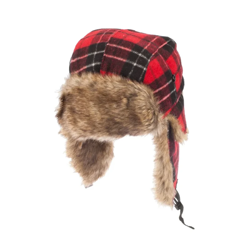 trapper tartan winter hat