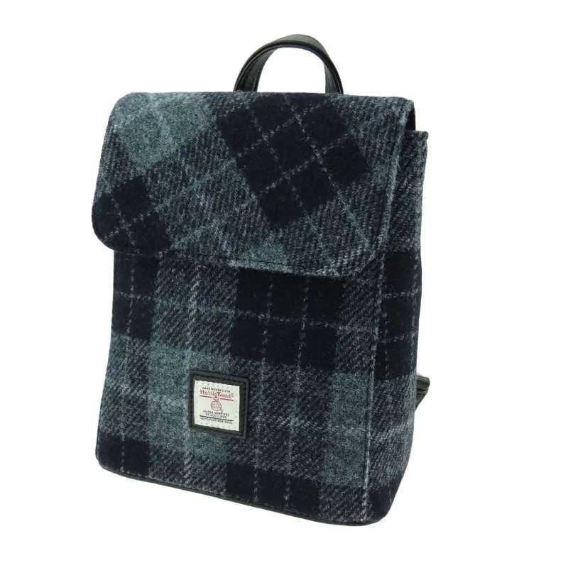 tummel tartan backpack grey black