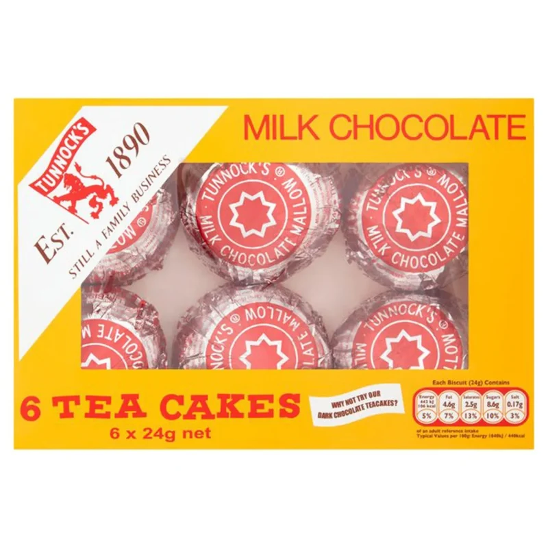 tunnock s milk chocolate tea cakes 6 pack