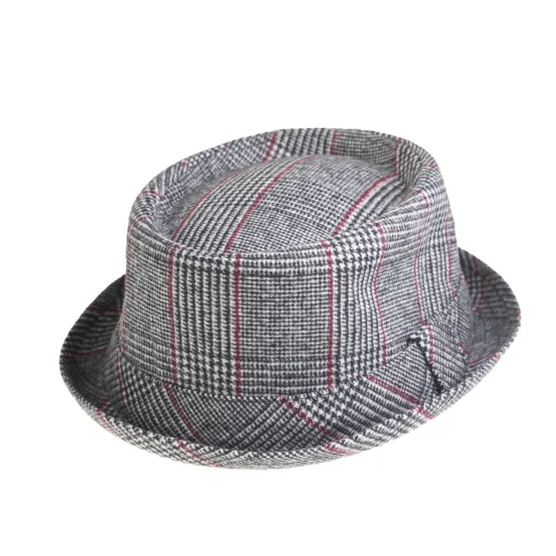 tweed pork pie hat for men