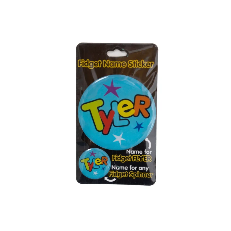 tyler name fidget flyer stickers