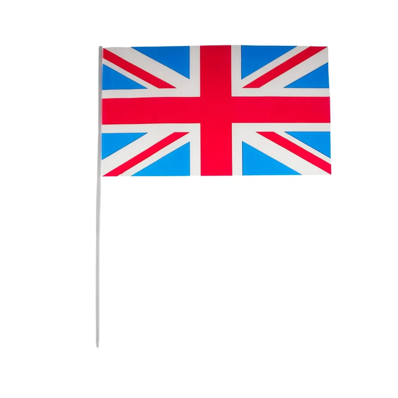 union jack handheld flag stick