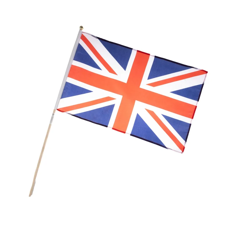 union jack mini stick flag for decor