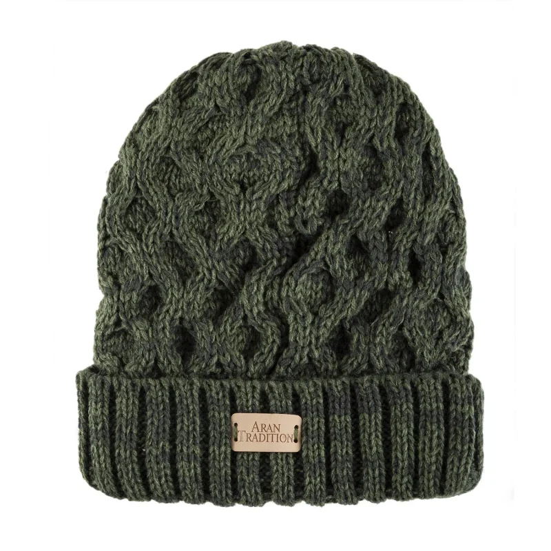 unisex cable knit beanie hat