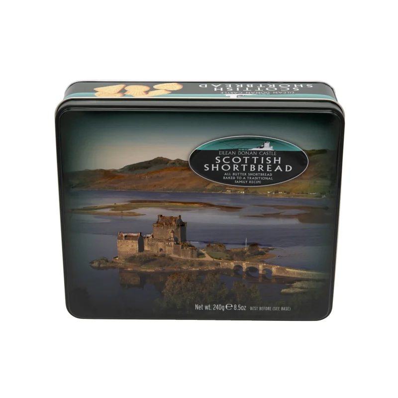 vanilla shortbread cookies in eilean donan tin scaled