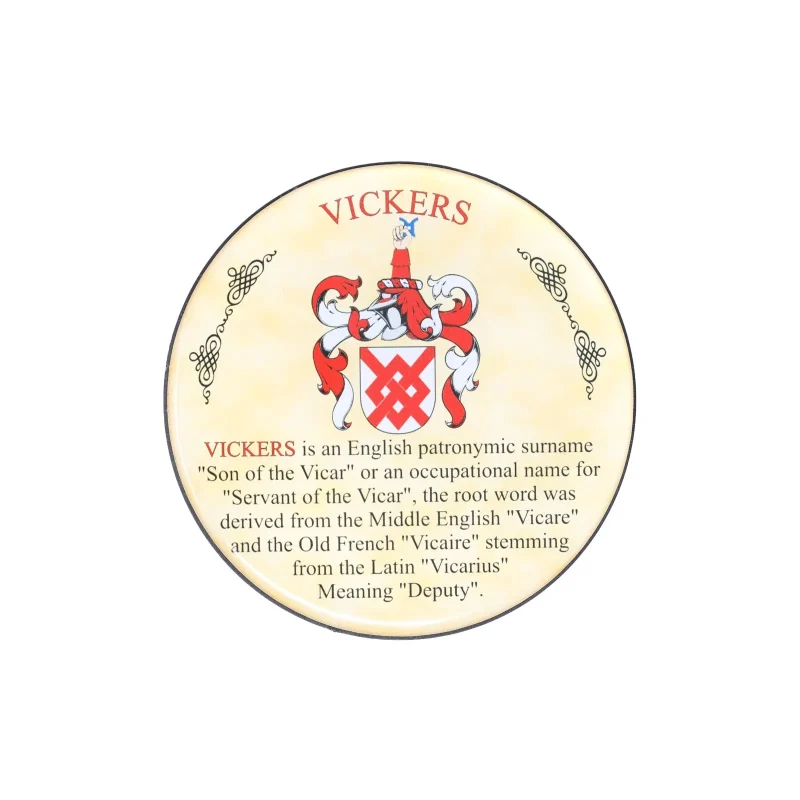 vickers heraldic coaster