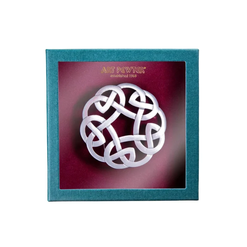 vintage celtic interlace brooch