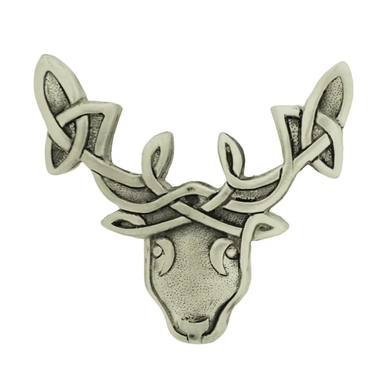 vintage celtic stag pin