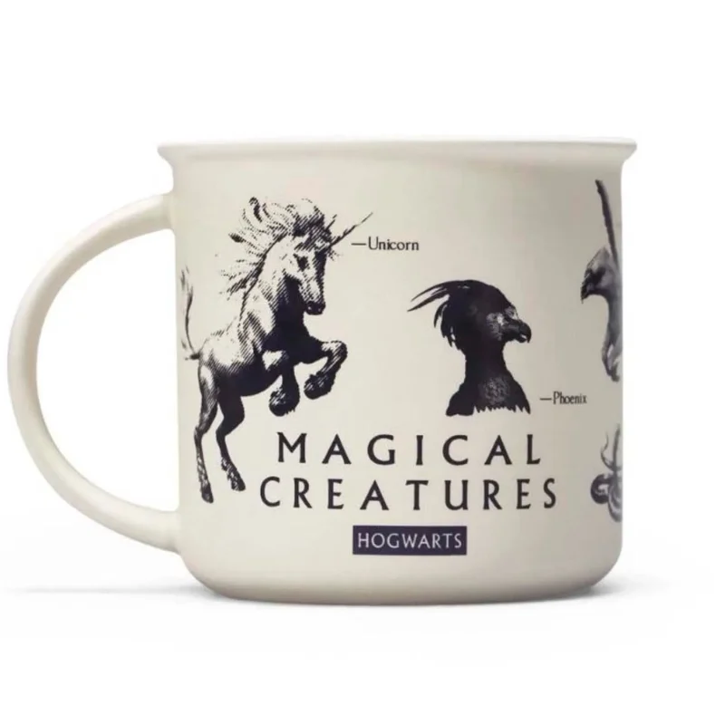 vintage hp mug with magical creatures