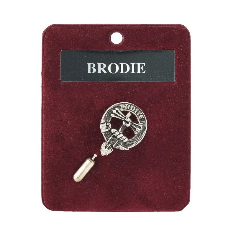 vintage pewter brodie lapel pin