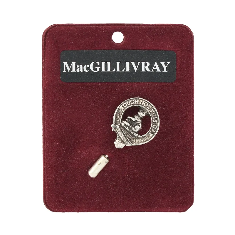 vintage pewter macgillivray lapel pin