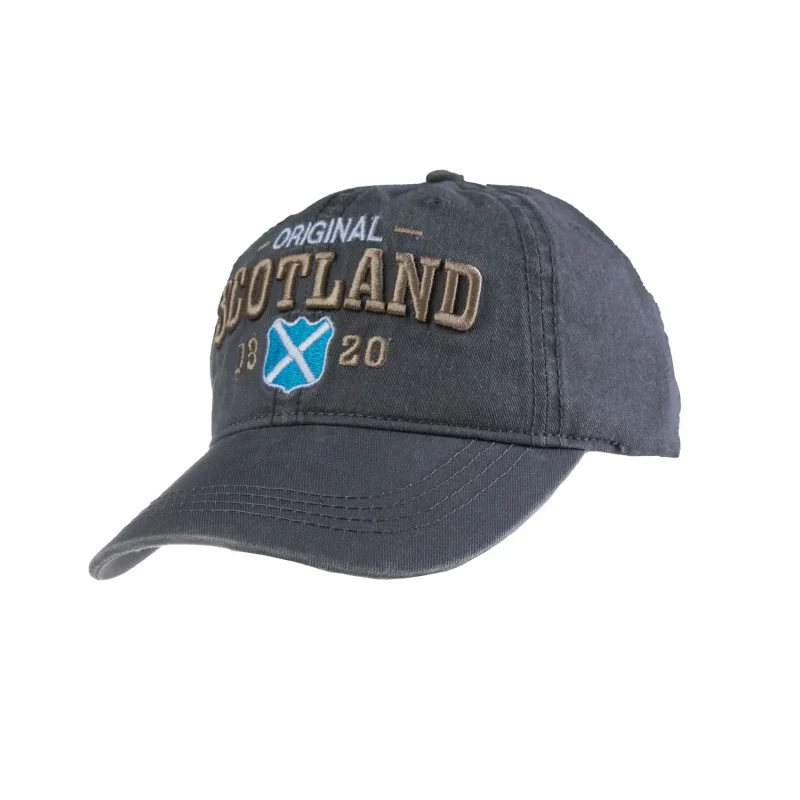 vintage scotland shield cap grey