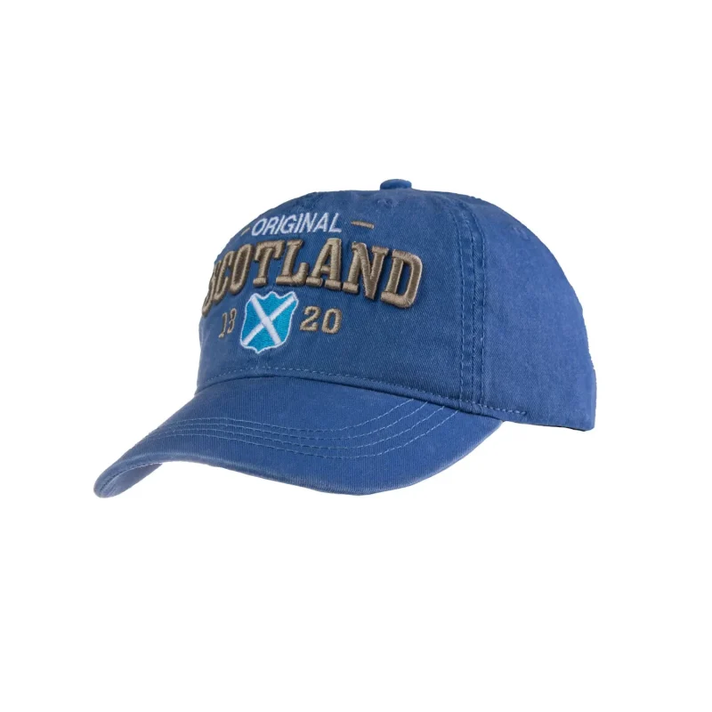 vintage scotland shield cap navy blue