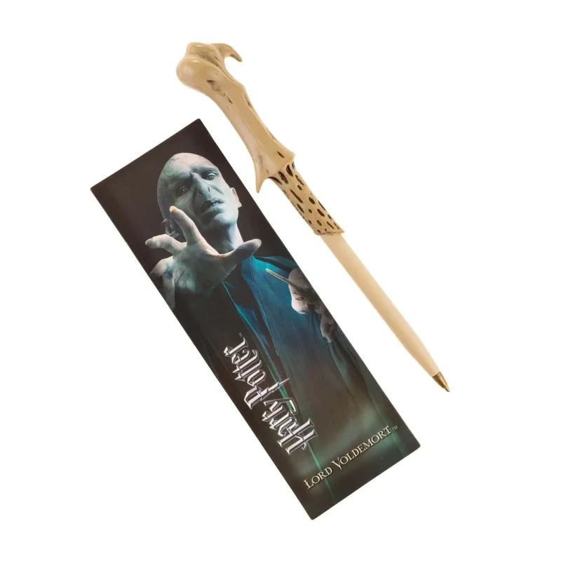 voldemort wand pen bookmark set