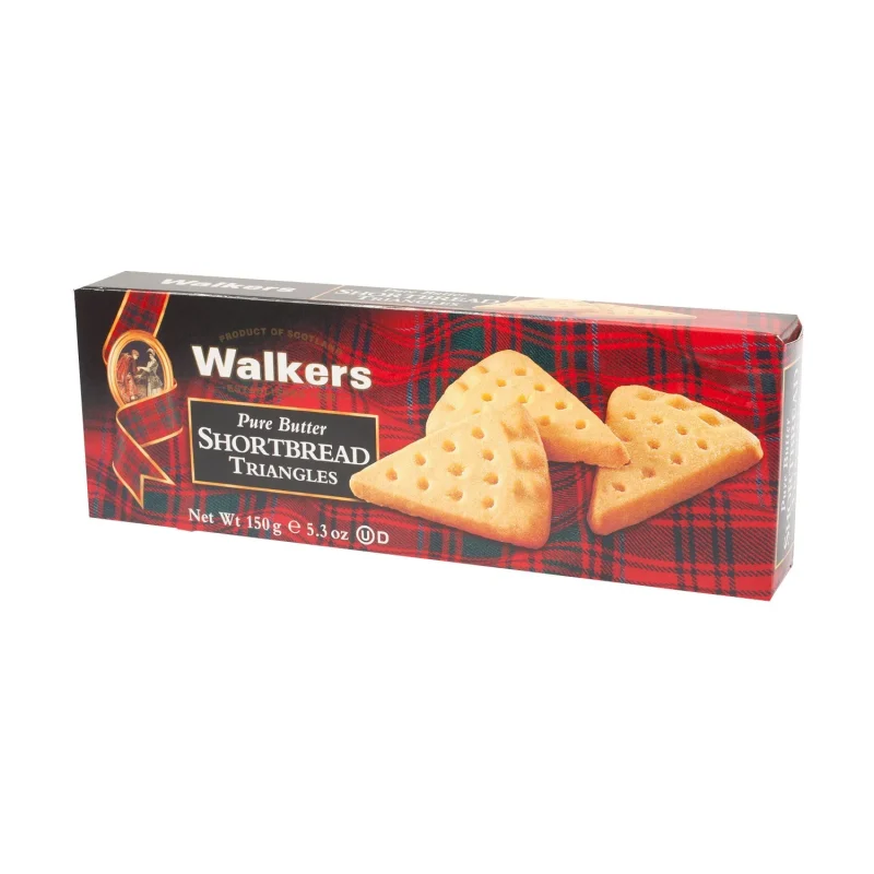 walkers 150g shortbread triangles carton