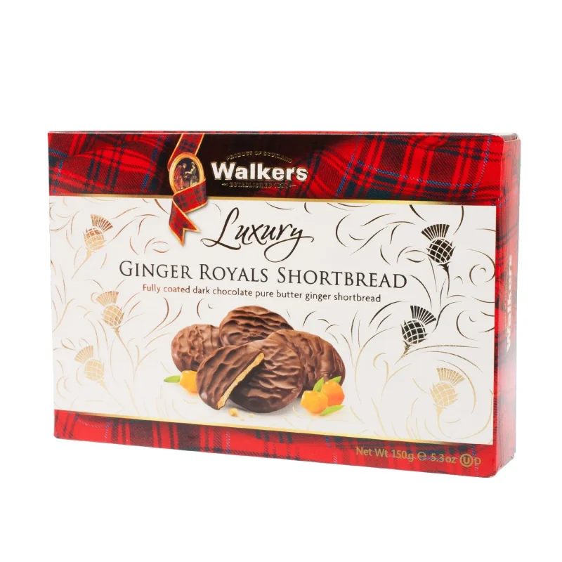 walkers ginger shortbread cookies 150g