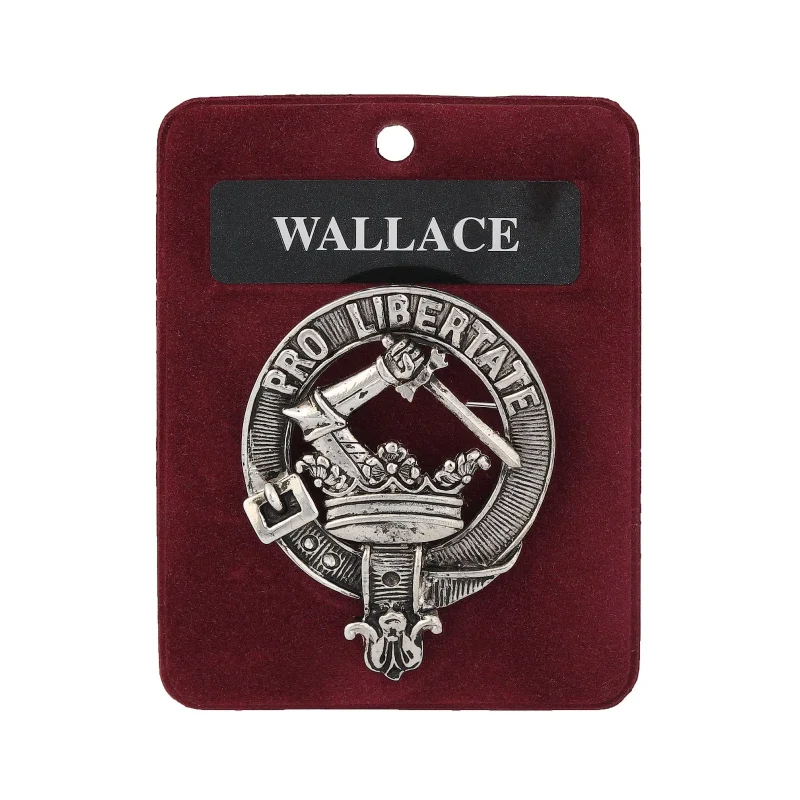 wallace clan pewter badge 1 75