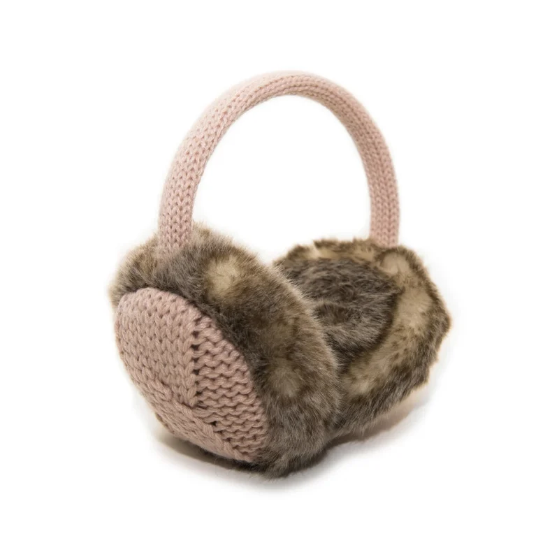 warm cable knit earmuffs