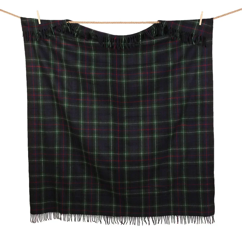 warm mackenzie tartan wool blanket throw