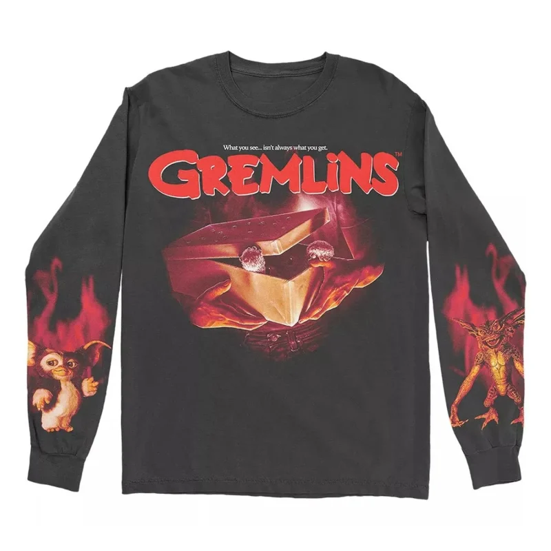 warner bros gremlins gizmo long sleeve tee