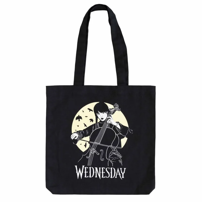 wednesday themed tote bag