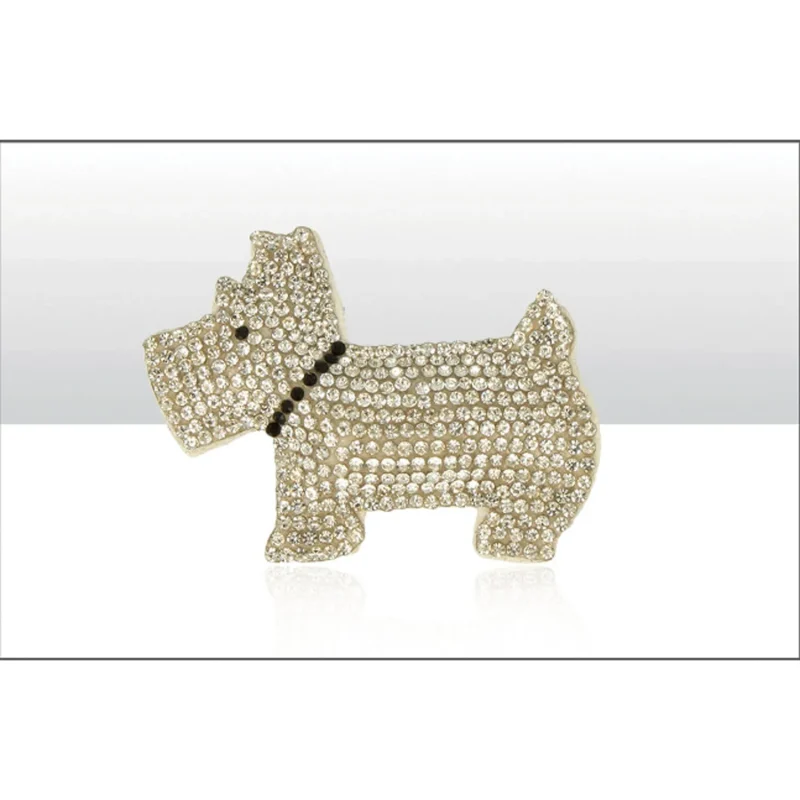 westie diamante dog magnet