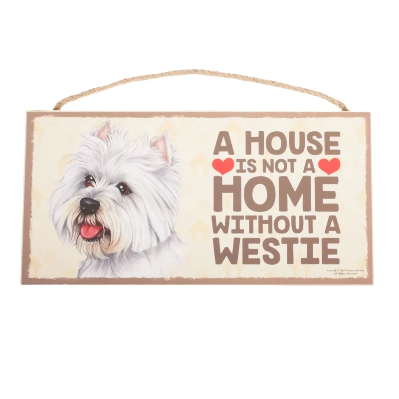 westie pet plaque for dog lovers