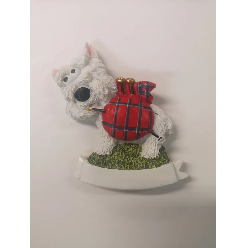 westie piper dog magnet