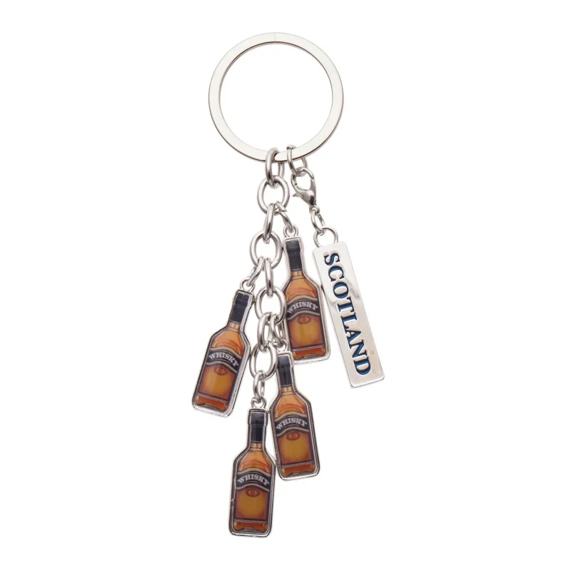 whiskey bottle keychain