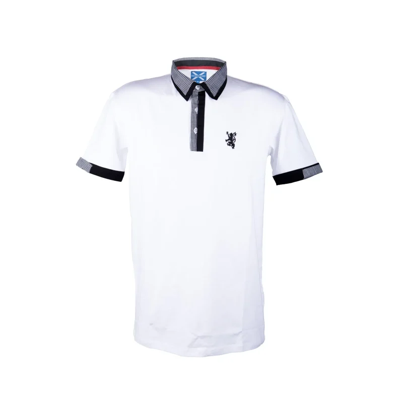 white fashion polo shirt