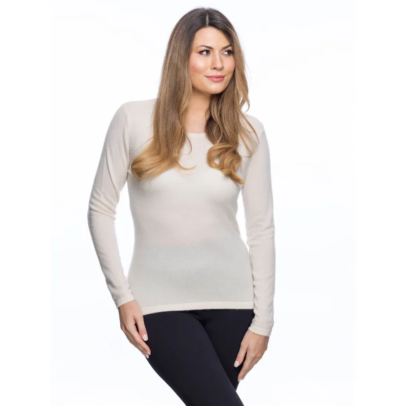 women s 100 cashmere dunedin sweater optical white