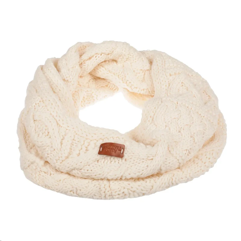 women s cable knit snood scarf