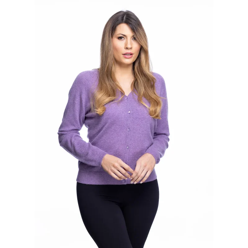 women s cashmere v neck sweater heather