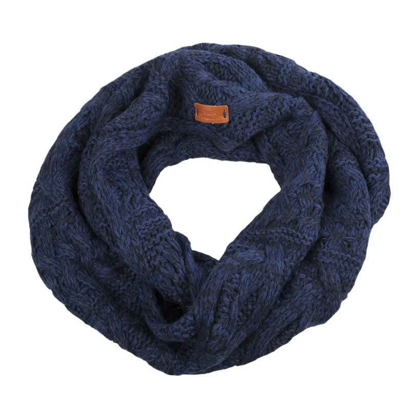 women s cozy cable knit snood scarf