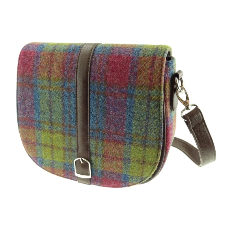 women s harris tweed beauly shoulder bag multi color tartan