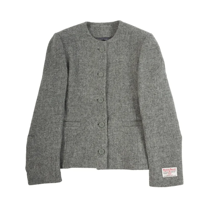 women s harris tweed grey grace jacket