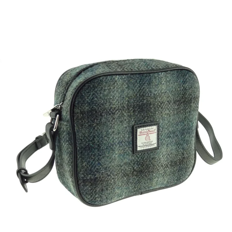 women s moss green harris tweed mini bag