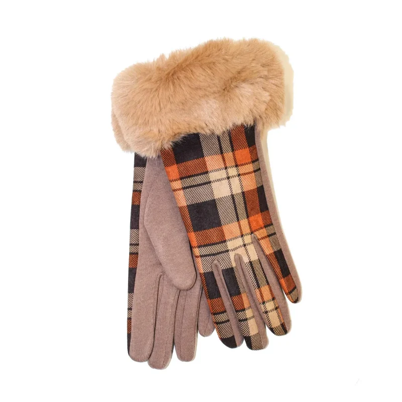 women s plaid gloves