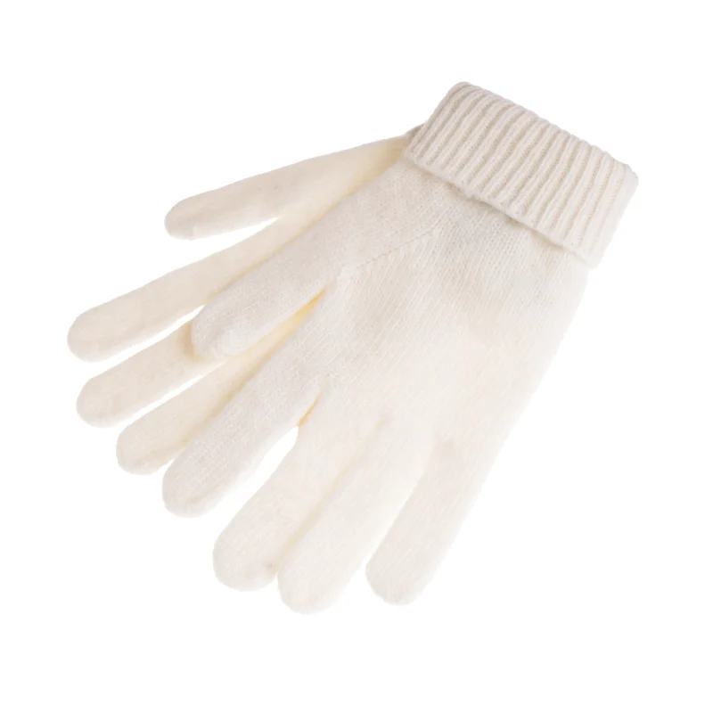 women s soft lambswool blend gloves pure white scaled