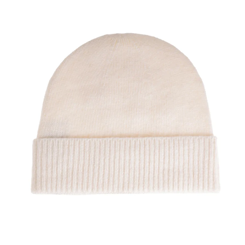 women s soft lambswool blend white beanie scaled