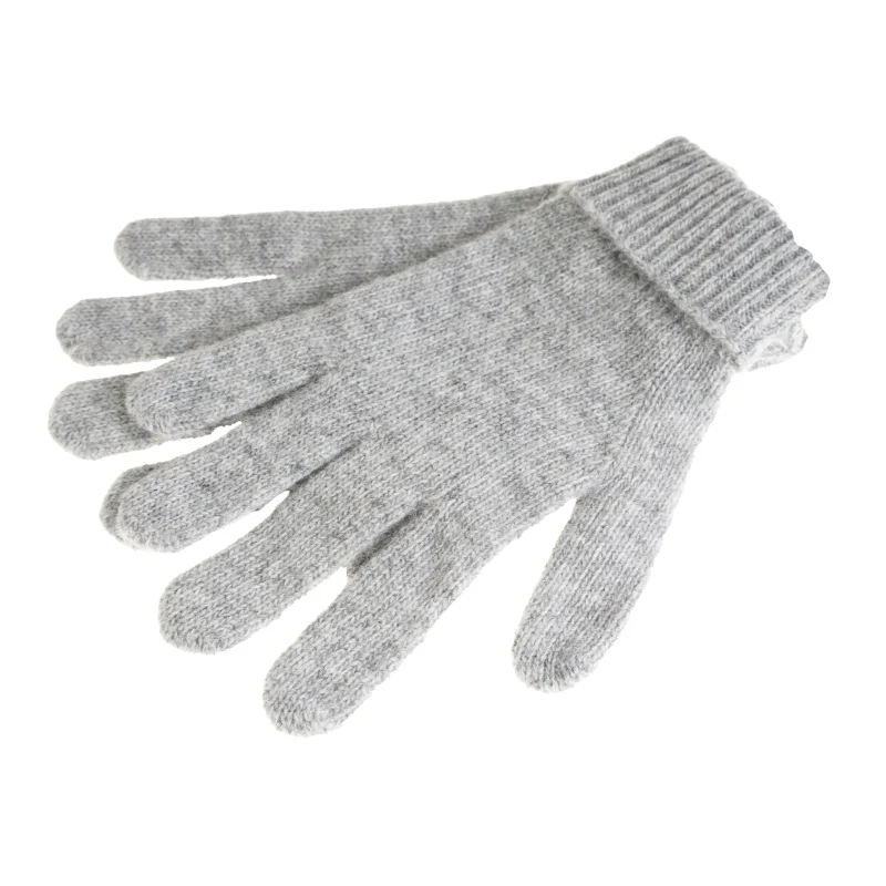 women s soft lambswool gloves light grey scaled