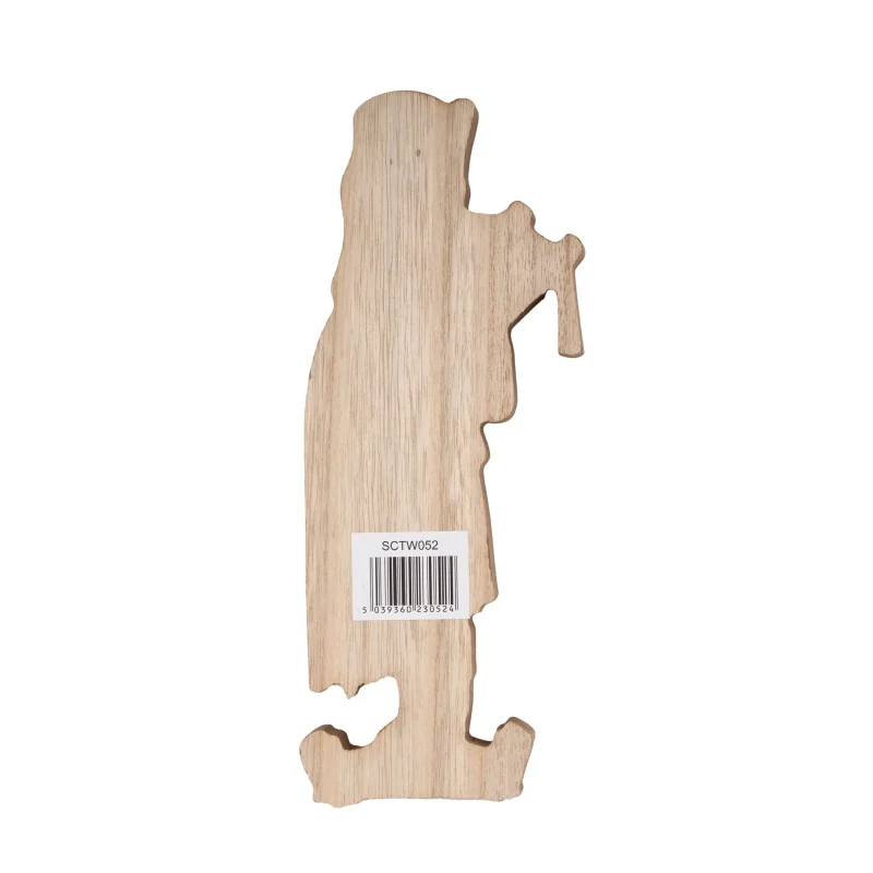 wooden piper man decor